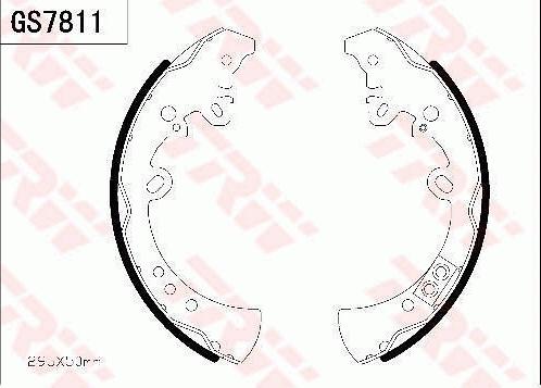 TRW GS7811 - Kit freno, freni a tamburo www.autoricambit.com