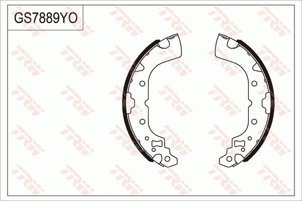 TRW GS7889 - Kit freno, freni a tamburo www.autoricambit.com