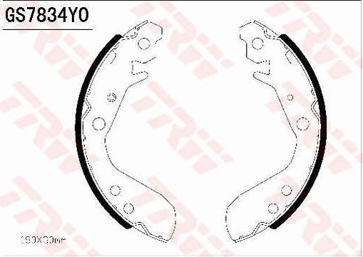 TRW GS7834 - Kit freno, freni a tamburo www.autoricambit.com