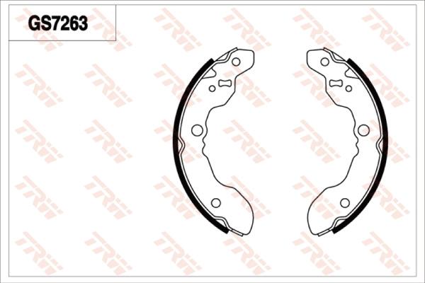 TRW GS7263 - Kit freno, freni a tamburo www.autoricambit.com