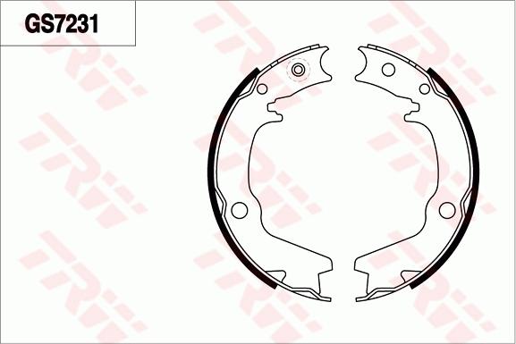 TRW GS7231 - Kit freno, freni a tamburo www.autoricambit.com