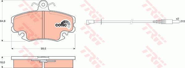 TRW GTD1006 - Kit freno, Freno a disco www.autoricambit.com