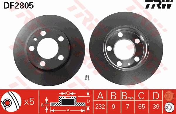 TRW GTD1083 - Kit freno, Freno a disco www.autoricambit.com