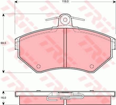 TRW GTD1076 - Kit freno, Freno a disco www.autoricambit.com