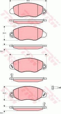 TRW GTD1141 - Kit freno, Freno a disco www.autoricambit.com