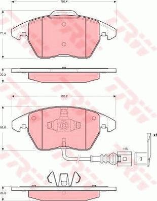 TRW GTD1142 - Kit freno, Freno a disco www.autoricambit.com