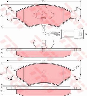 TRW GTD1114 - Kit freno, Freno a disco www.autoricambit.com