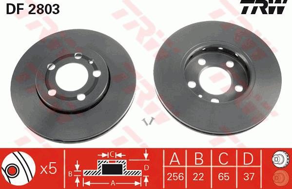 TRW GTD1119 - Kit freno, Freno a disco www.autoricambit.com