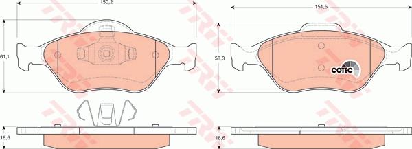 TRW GTD1186 - Kit freno, Freno a disco www.autoricambit.com