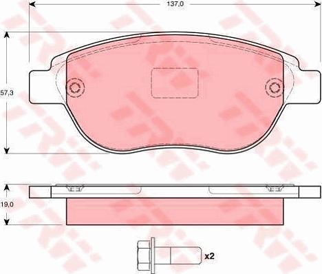 TRW GTD1124 - Kit freno, Freno a disco www.autoricambit.com