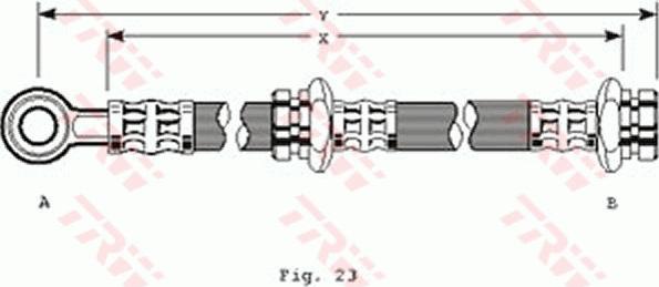 TRW PHD114 - Flessibile del freno www.autoricambit.com