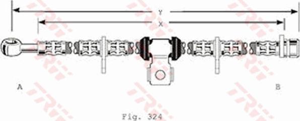 TRW PHD134 - Flessibile del freno www.autoricambit.com