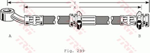 TRW PHD129 - Flessibile del freno www.autoricambit.com