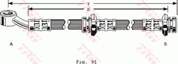 TRW PHD128 - Flessibile del freno www.autoricambit.com