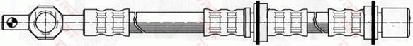 TRW PHD381 - Flessibile del freno www.autoricambit.com