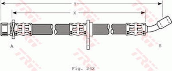 TRW PHD278 - Flessibile del freno www.autoricambit.com