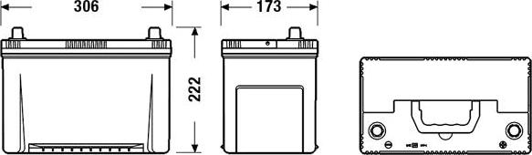 Tudor TA954 - Batteria avviamento www.autoricambit.com