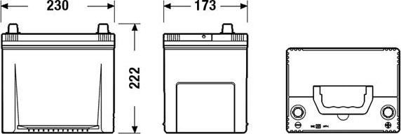 Tudor TA654 - Batteria avviamento www.autoricambit.com