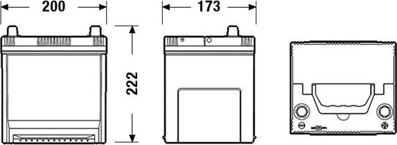 Tudor TB504 - Batteria avviamento www.autoricambit.com