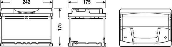 Tudor TB602 - Batteria avviamento www.autoricambit.com