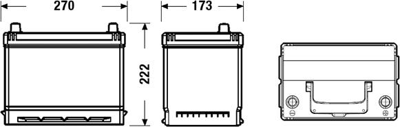 Tudor TB704 - Batteria avviamento www.autoricambit.com