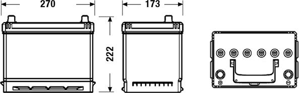 Tudor TC605 - Batteria avviamento www.autoricambit.com