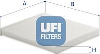 UFI 53.186.00 - Filtro, Aria abitacolo www.autoricambit.com