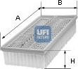 UFI 30.498.00 - Filtro aria www.autoricambit.com