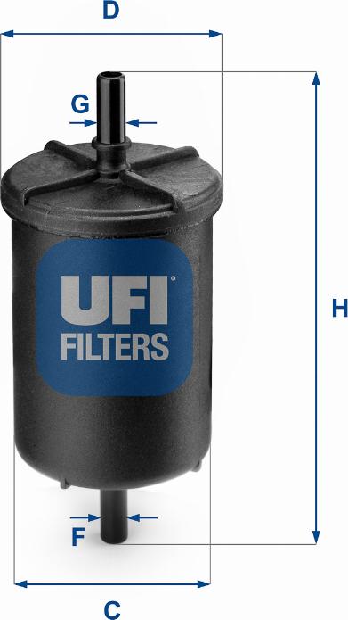 UFI 31.948.00 - Filtro carburante www.autoricambit.com