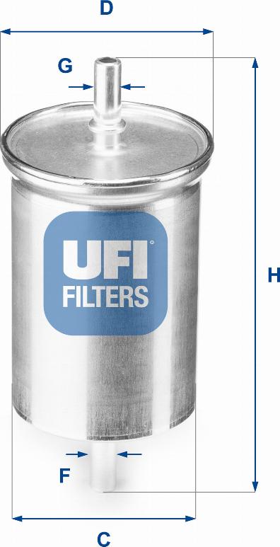 UFI 31.923.00 - Filtro carburante www.autoricambit.com