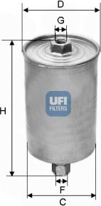 UFI 31.594.00 - Filtro carburante www.autoricambit.com