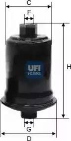 UFI 31.674.00 - Filtro carburante www.autoricambit.com