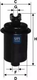 UFI 31.687.00 - Filtro carburante www.autoricambit.com