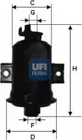 UFI 31.685.00 - Filtro carburante www.autoricambit.com