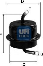 UFI 31.565.00 - Filtro carburante www.autoricambit.com