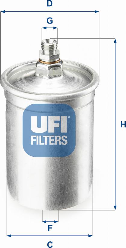 UFI 31.505.00 - Filtro carburante www.autoricambit.com