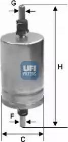 UFI 31.591.00 - Filtro carburante www.autoricambit.com