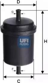 UFI 31.691.00 - Filtro carburante www.autoricambit.com