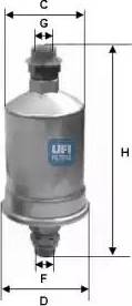 UFI 31.532.00 - Filtro carburante www.autoricambit.com