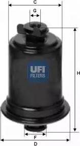 UFI 31.554.00 - Filtro carburante www.autoricambit.com