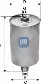 UFI 31.571.00 - Filtro carburante www.autoricambit.com