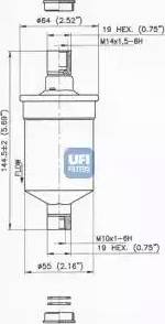 UFI 31.662.00 - Filtro carburante www.autoricambit.com