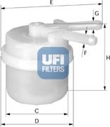 UFI 31.006.00 - Filtro carburante www.autoricambit.com