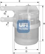 UFI 31.020.00 - Filtro carburante www.autoricambit.com