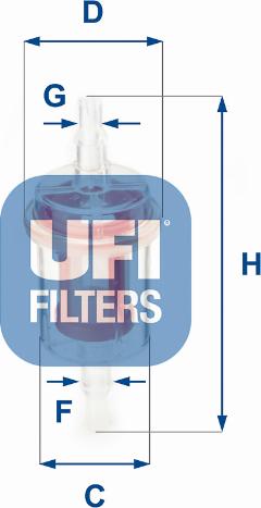 UFI 31.027.00 - Filtro carburante www.autoricambit.com