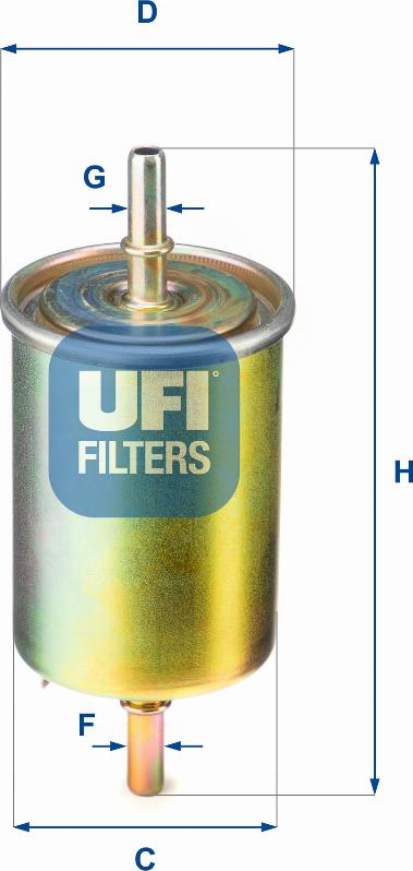 UFI 31.850.00 - Filtro carburante www.autoricambit.com