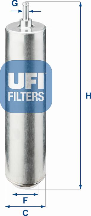 UFI 31.852.00 - Filtro carburante www.autoricambit.com