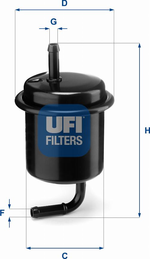UFI 31.801.00 - Filtro carburante www.autoricambit.com