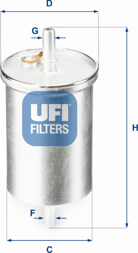 UFI 31.835.00 - Filtro carburante www.autoricambit.com