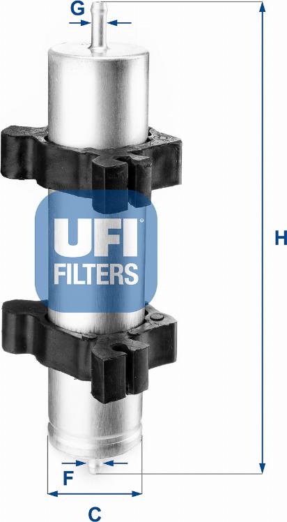 UFI 31.824.00 - Filtro carburante www.autoricambit.com